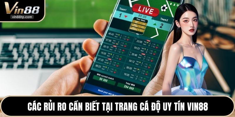 Các rủi ro cần biết tại trang cá độ uy tín Vin88