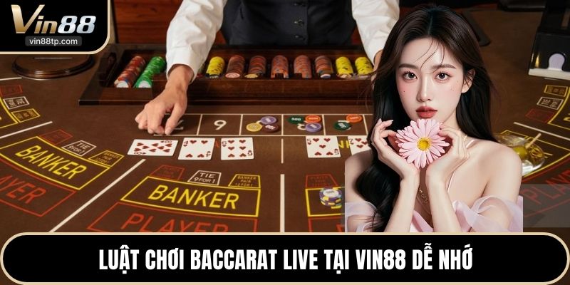Luật chơi Baccarat live tại Vin88 dễ nhớ