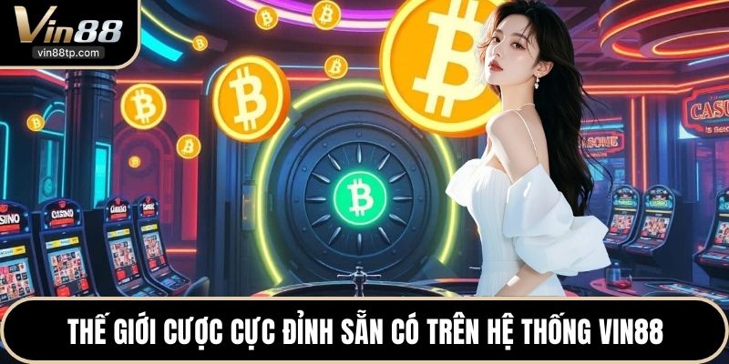 Thế giới cược cực đỉnh sẵn có trên hệ thống Vin88